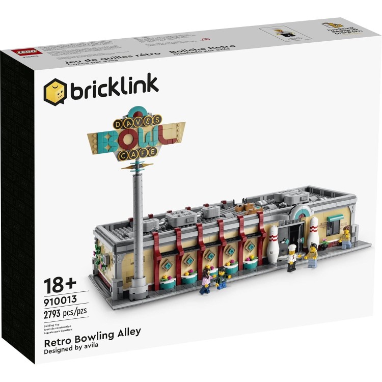 BrickLink 910013 Designer Program Retro Bowling Alley Bowling Salonu 
