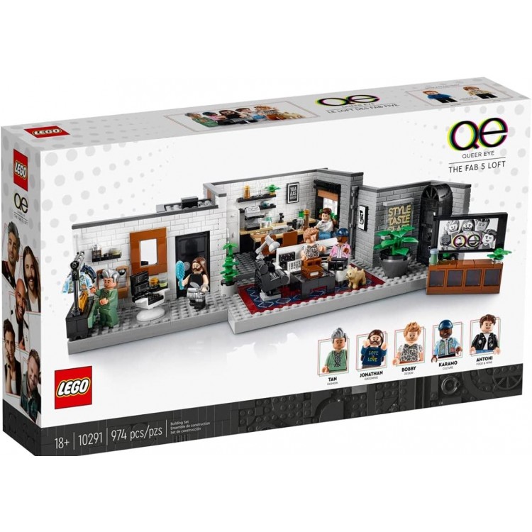 LEGO 10291 Queer Eye – Fab 5 Çatı Katı