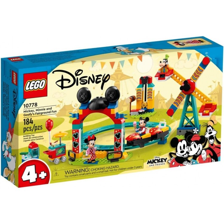 LEGO 10778 Disney Mickey and Friends – Mickey, Minnie ve Goofy’nin Lunapark Eğlencesi