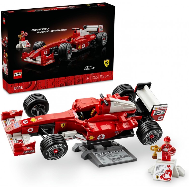 LEGO 11375 Icons Ferrari F2004 ve Michael Schumacher 