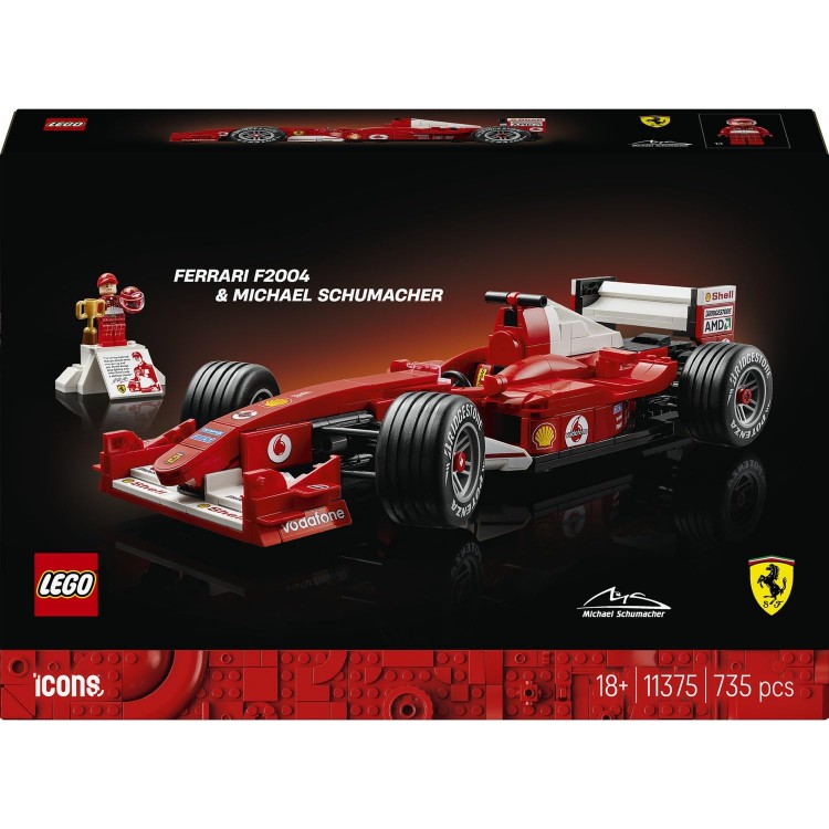 LEGO 11375 Icons Ferrari F2004 ve Michael Schumacher 
