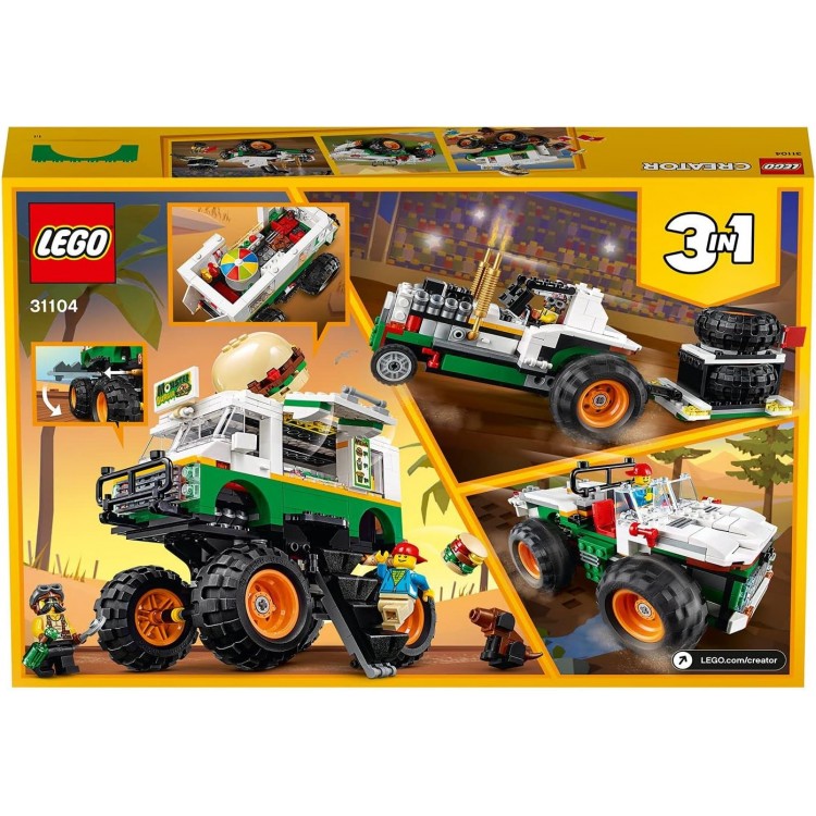 LEGO 31104 Creator Canavar Hamburger Kamyonu