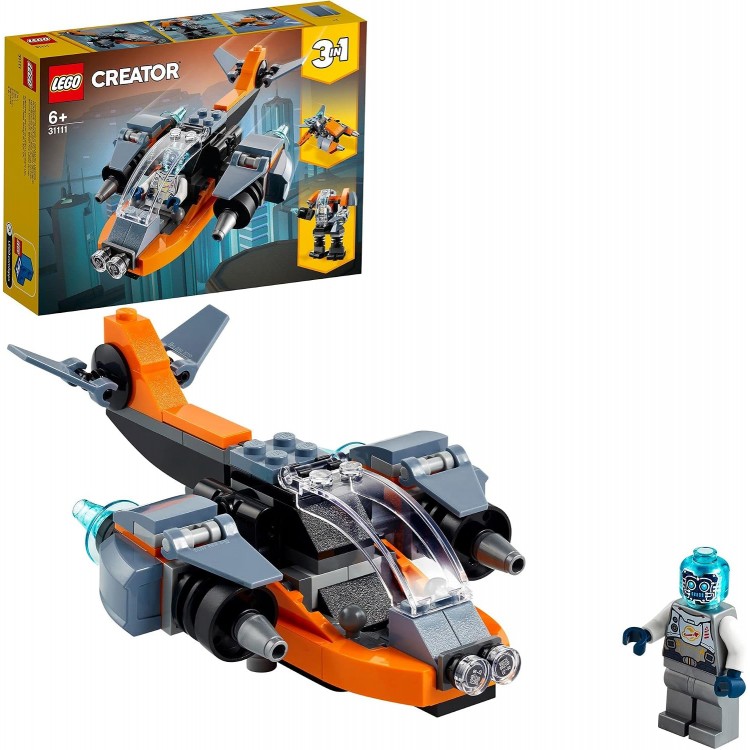 LEGO 31111 Creator 3’ü 1 Arada Siber İnsansız Hava Aracı 
