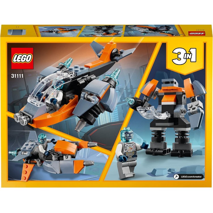 LEGO 31111 Creator 3’ü 1 Arada Siber İnsansız Hava Aracı 