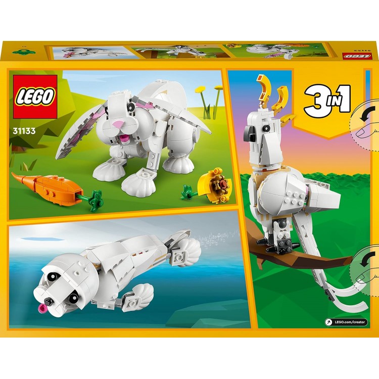 LEGO 31133 Creator 3’ü 1 Arada Beyaz Tavşan 