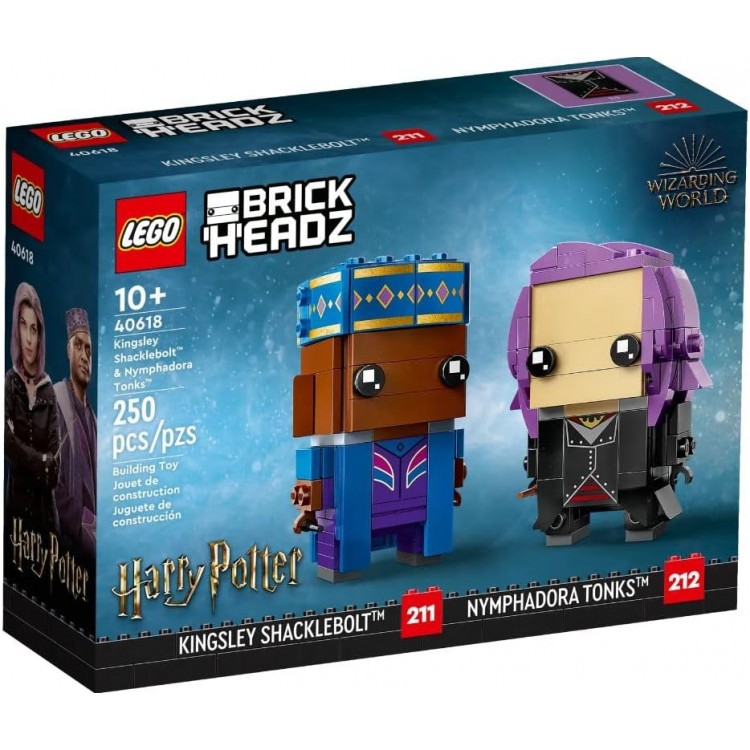 LEGO 40618 Brickheadz Harry Potter Kingsley Shacklebolt and Nymphadora Tonks