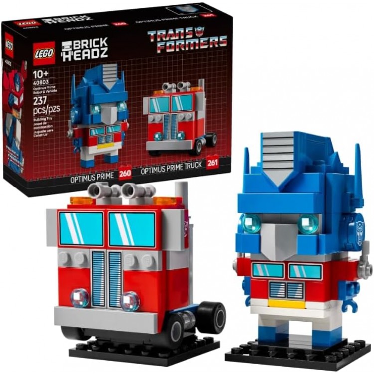 LEGO 40803 BrickHeadz Optimus Prime Robot and Vehicle