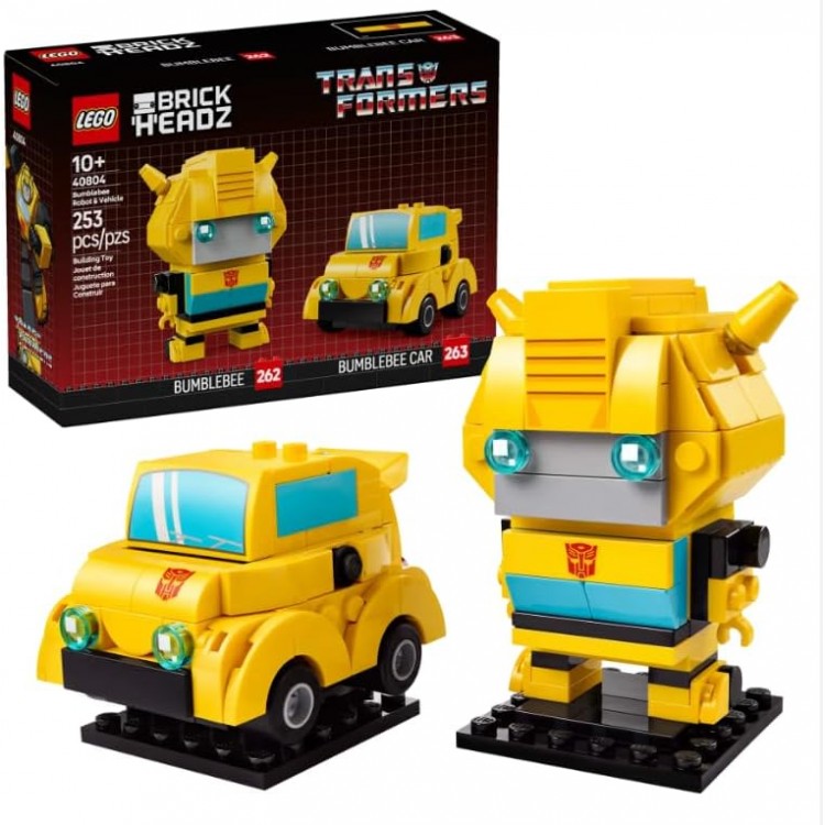 LEGO 40804 BrickHeadz Bumblebee Robot and Vehicle