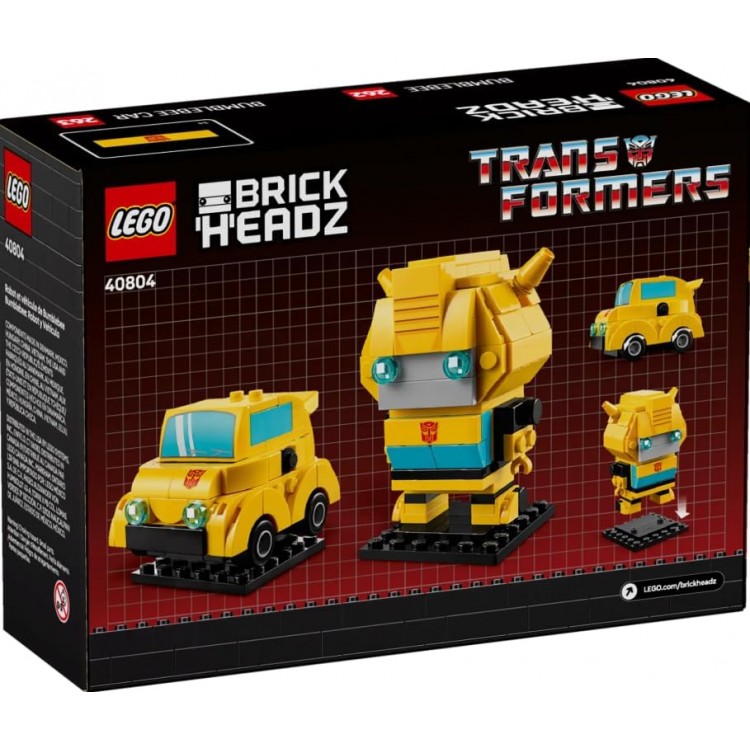 LEGO 40804 BrickHeadz Bumblebee Robot and Vehicle