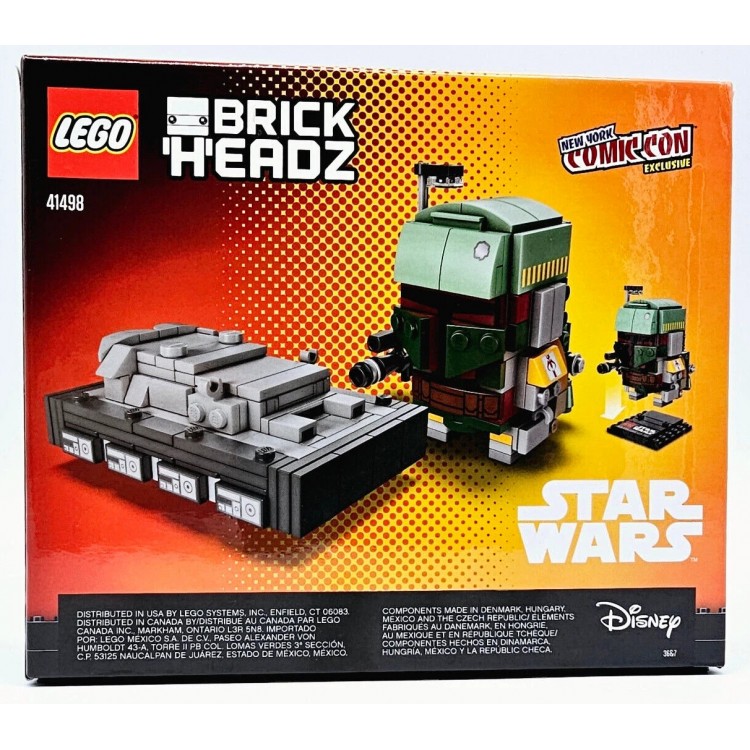 LEGO 41498 Brickheadz Boba Fett & Han Solo in Carbonite - New York Comic-Con 2017 Exclusive LEGO 41498 Brickheadz Boba Fett & Han Solo in Carbonite - New York Comic-Con 2017 Exclusive