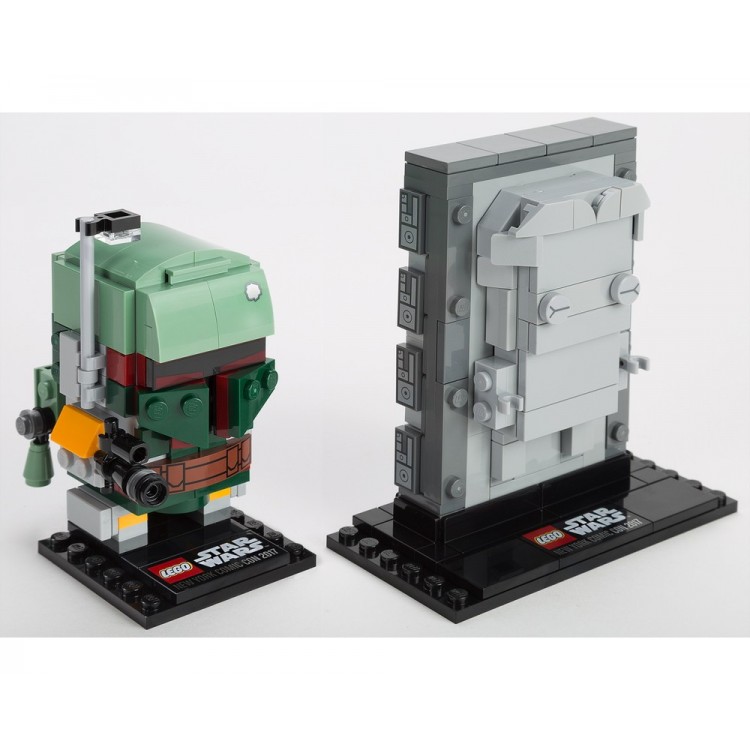 LEGO 41498 Brickheadz Boba Fett & Han Solo in Carbonite - New York Comic-Con 2017 Exclusive LEGO 41498 Brickheadz Boba Fett & Han Solo in Carbonite - New York Comic-Con 2017 Exclusive