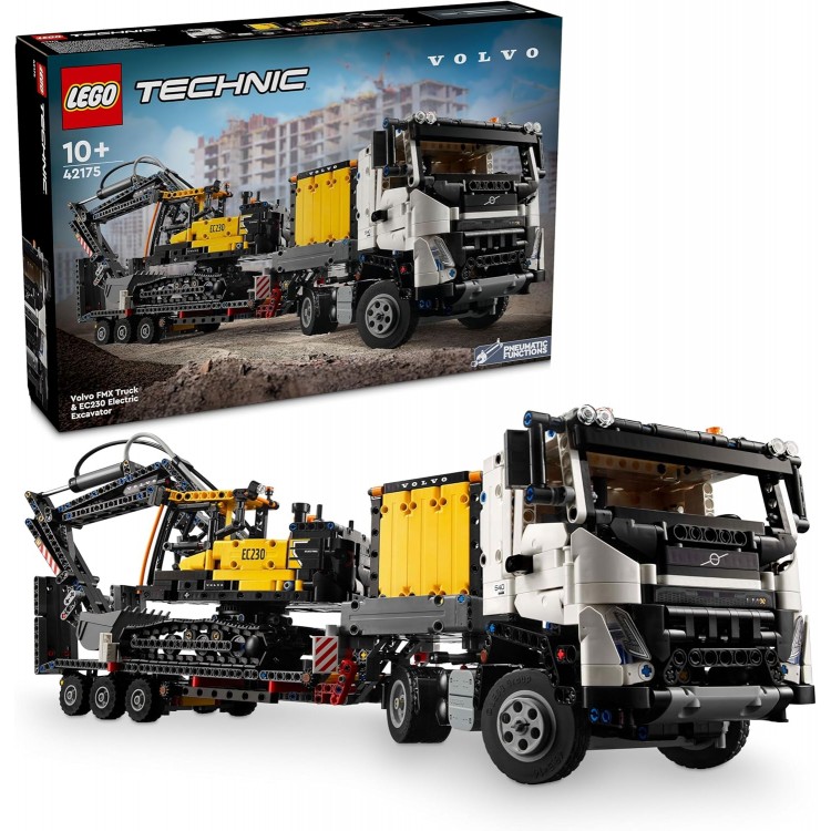 LEGO 42175 Technic Volvo FMX Kamyon ve EC230 Elektrikli Ekskavatör 