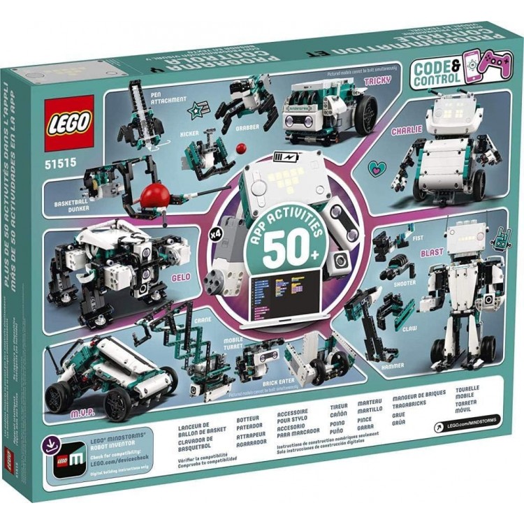 LEGO 51515 Mindstorms Robot Mucidi Çocuklara Yönelik Uzaktan Kumandalı Robotlar içeren Stem Robotik Seti