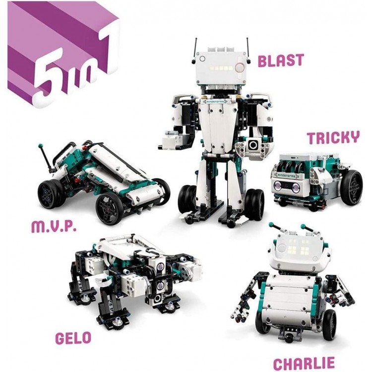 LEGO 51515 Mindstorms Robot Mucidi Çocuklara Yönelik Uzaktan Kumandalı Robotlar içeren Stem Robotik Seti