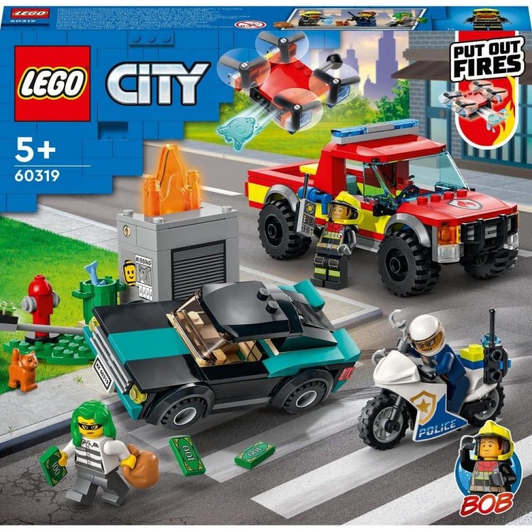 LEGO 60319 City İtfaiye Kurtarma Operasyonu ve Polis Takibi