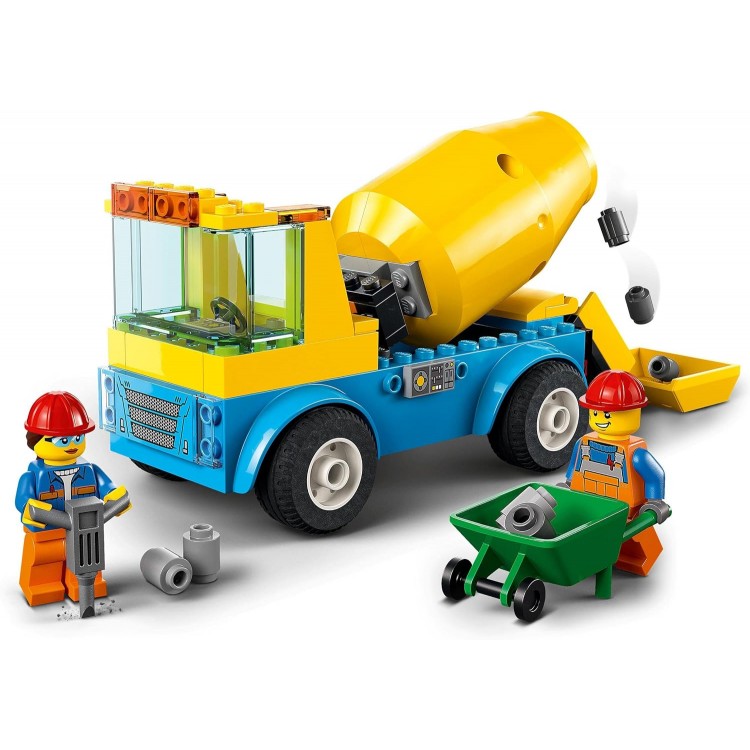 LEGO 60325 City Beton Mikseri Gerçekçi Oyuncak İnşaat Yapım Seti 
