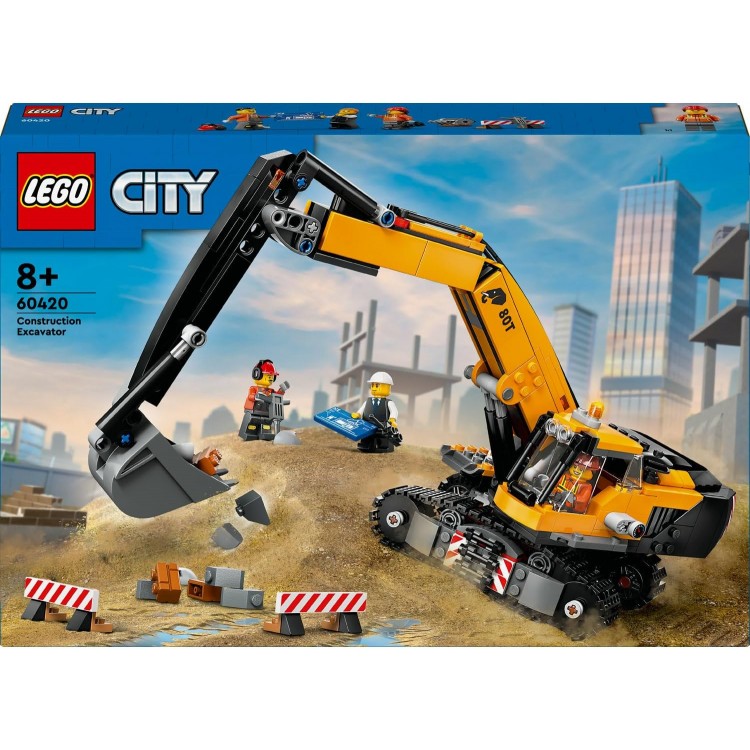 LEGO 60420 City Sarı İnşaat Ekskavatörü