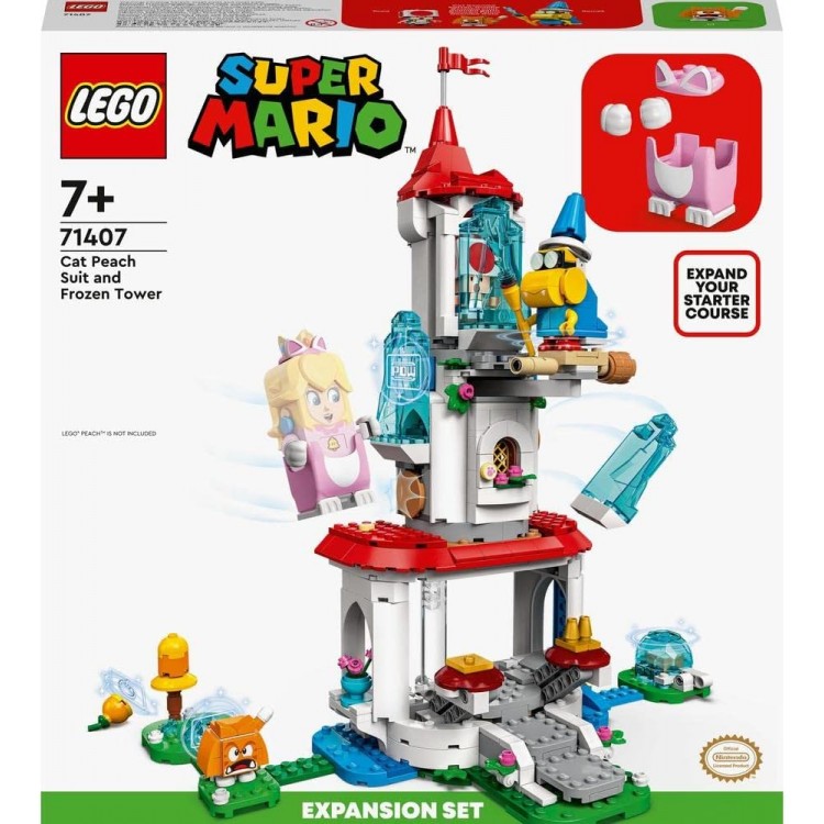 LEGO 71407 Super Mario Cat Peach Kostümü ve Donmuş Kule Ek Macera Seti 