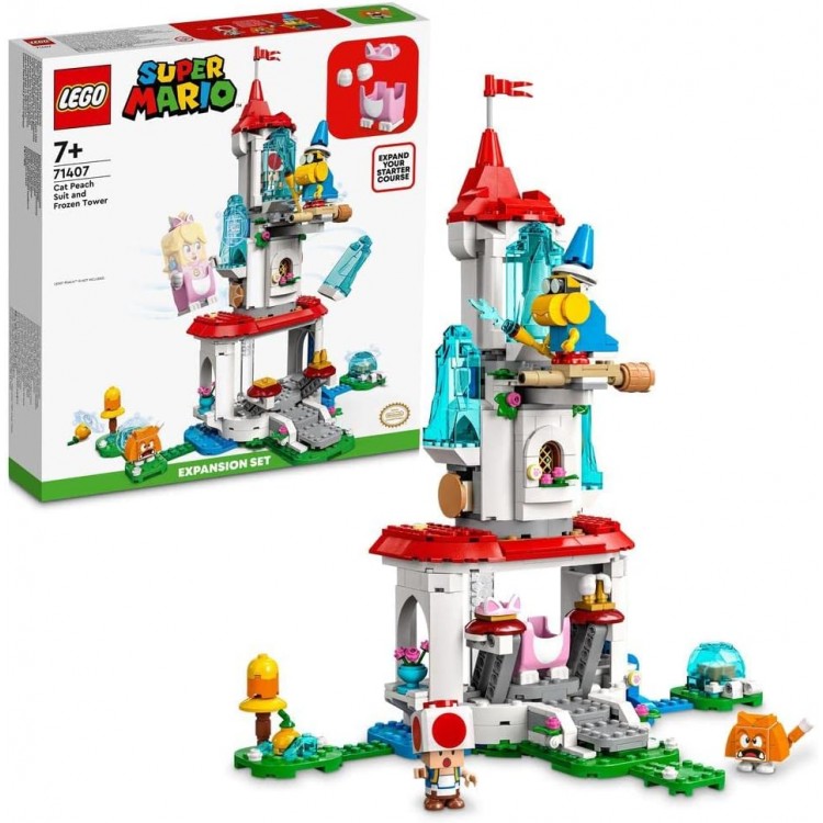 LEGO 71407 Super Mario Cat Peach Kostümü ve Donmuş Kule Ek Macera Seti 