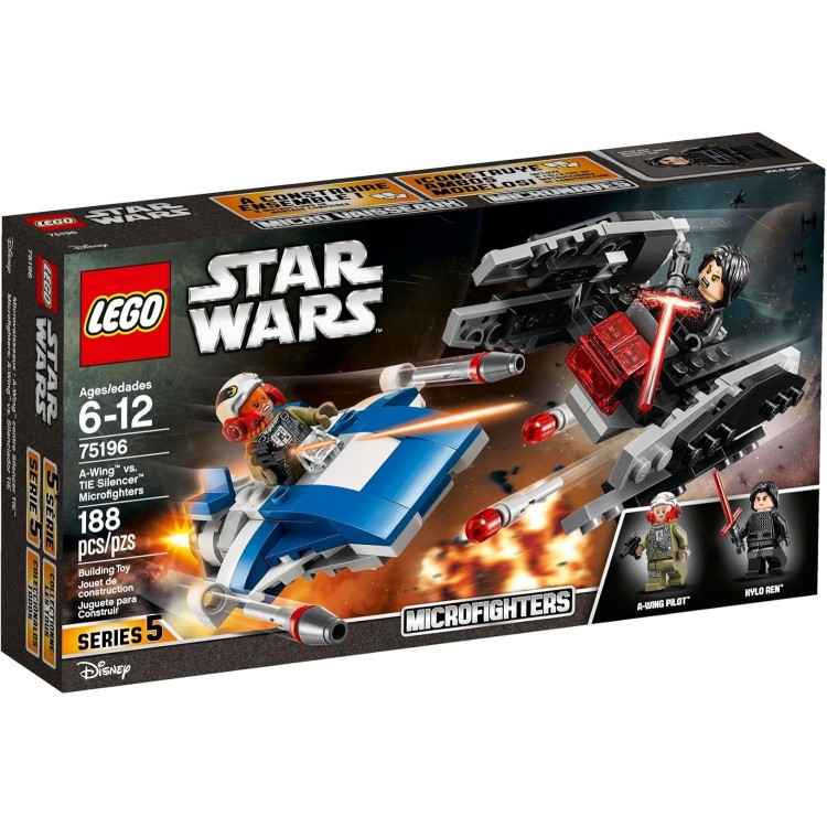 LEGO 75196 Star Wars A-Wing e Karşı TIE Silencer Mikro Savaşçılar
