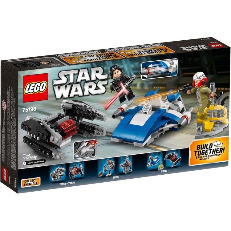 LEGO 75196 Star Wars A-Wing e Karşı TIE Silencer Mikro Savaşçılar