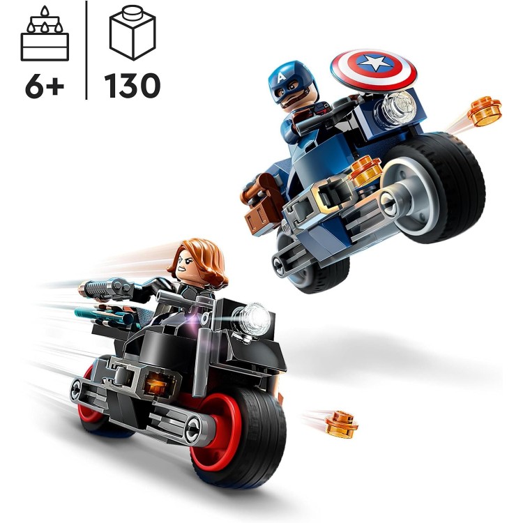 LEGO 76260 Marvel Black Widow ve Kaptan Amerika Motosikletleri