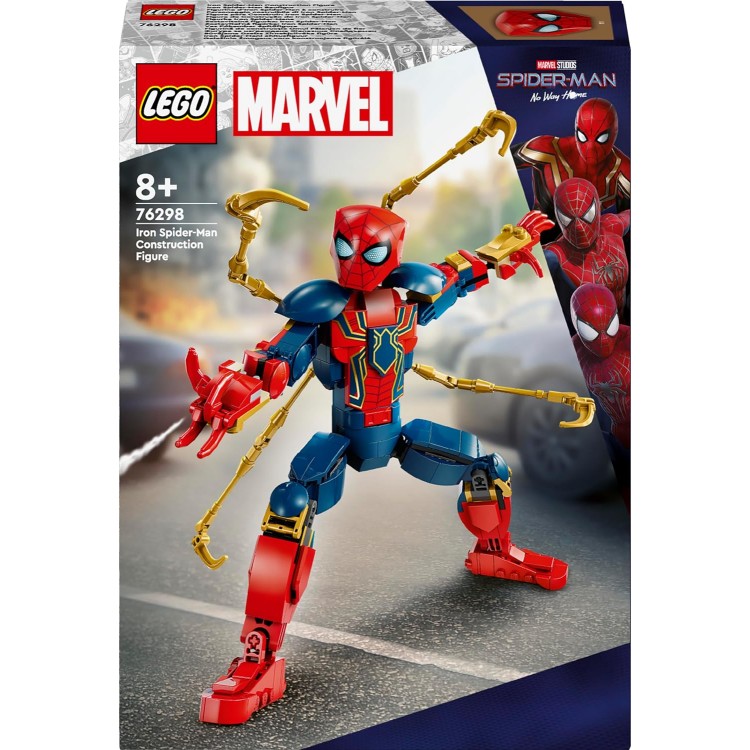 LEGO 76298 Marvel Iron Örümcek Adam Yapım Figürü 