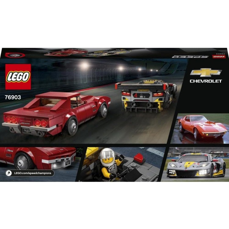 LEGO 76903 Speed Champions Chevrolet Corvette C8.r Yarış Arabası ve 1968 Chevrolet Corvette LEGO 76903 Speed Champions Chevrolet Corvette C8.r Yarış Arabası ve 1968 Chevrolet Corvette