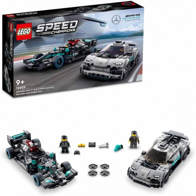 LEGO 76909 Speed Champions Mercedes-AMG F1 W12 E Performance ve Mercedes-AMG Project One LEGO 76909 Speed Champions Mercedes-AMG F1 W12 E Performance ve Mercedes-AMG Project One