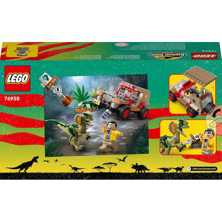 LEGO 76958 Jurassic Park Dilophosaurus Pususu