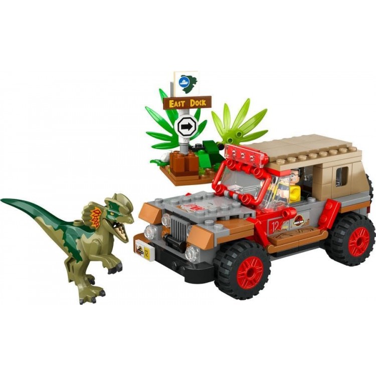LEGO 76958 Jurassic Park Dilophosaurus Pususu