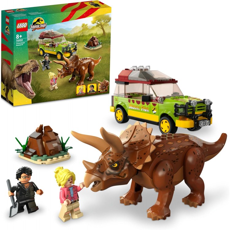 LEGO 76959 Jurassic Park Triceratops Araması LEGO 76959 Jurassic Park Triceratops Araması