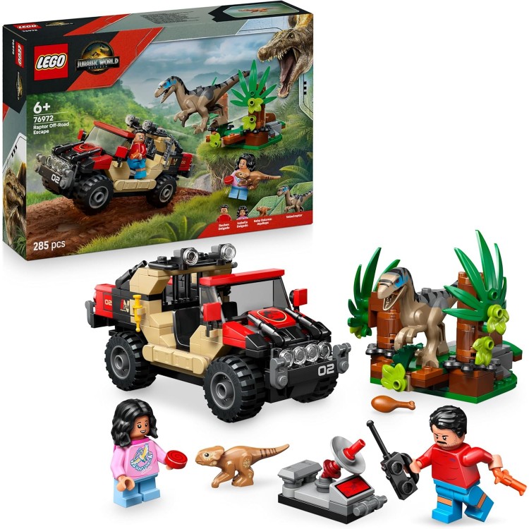 LEGO 76972 Jurassic World Raptor Arazi Kaçışı 