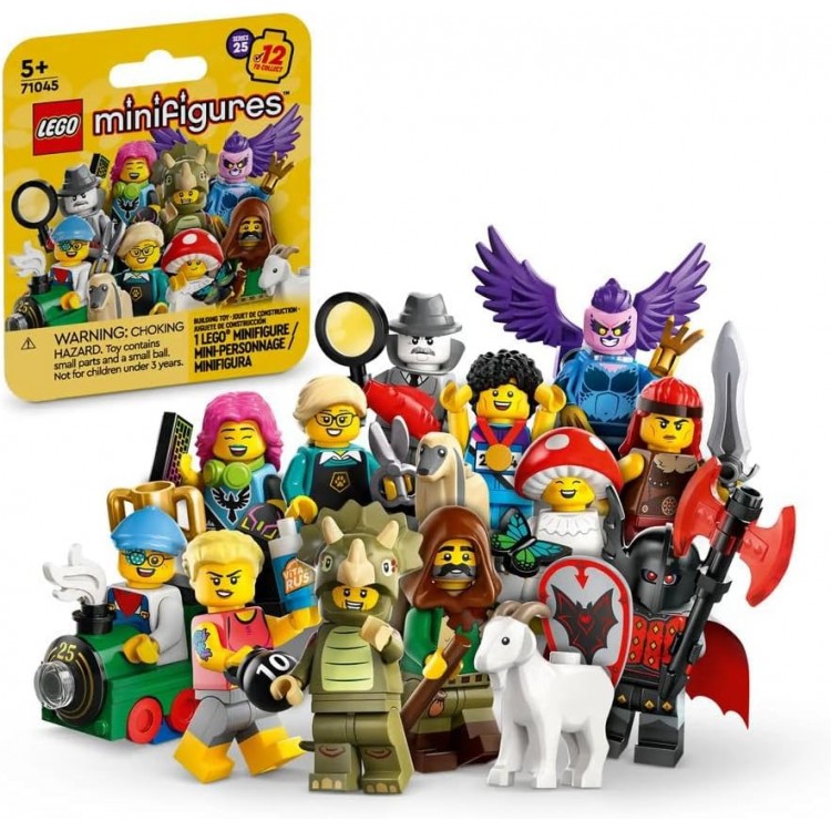 Lego Minifigür 71045 Seri 25 - Tam Set (12 Adet Minifigür İçerir) 