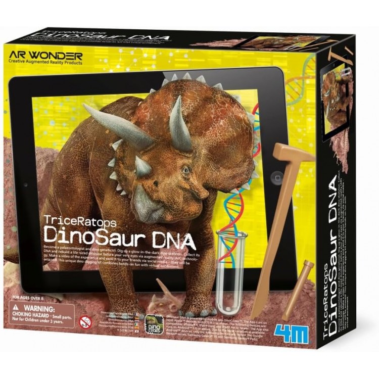 Triceratops DinoSaur DNA/ Dinozor DNA Triceratops Kazı Keşfetme Seti
